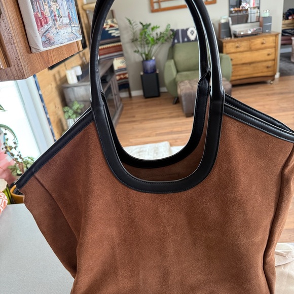 Alf the Label Suede Amy Tote in Camel - Picture 4 of 11